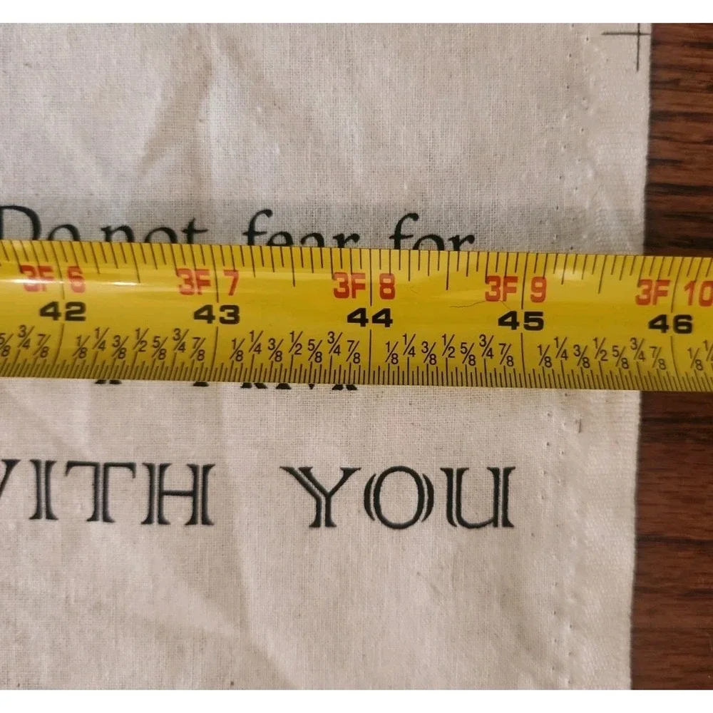 1 yard/Christian Faith SCRIPTURE Fabric 100% Cotton Bible School Black Off-white